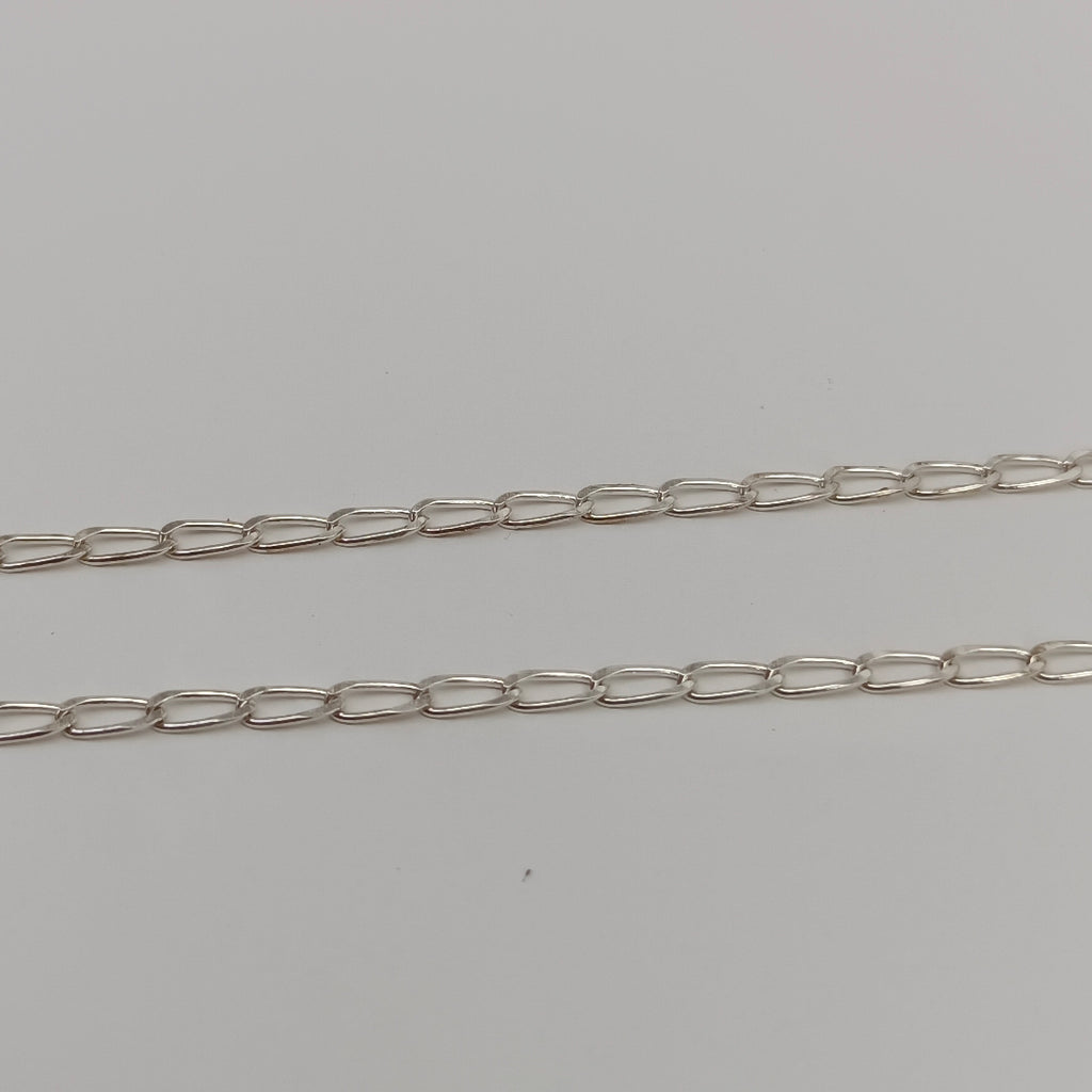 CADENA TEJIDO ESLABONES PLATA .925 55 CM 2.9 GR (NUEVO)