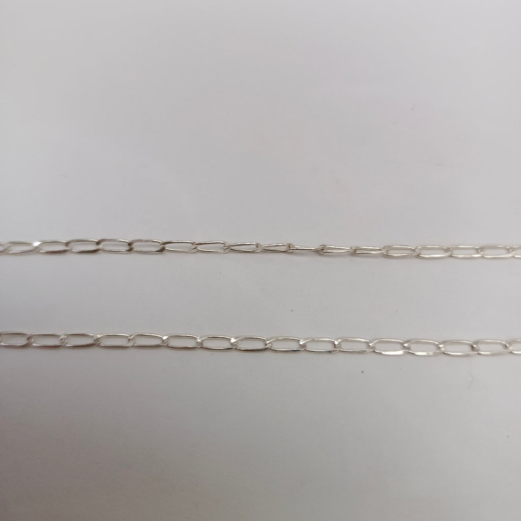 CADENA TEJIDO ESLABONES PLATA .925 60 CM 2.9 GR (NUEVO)