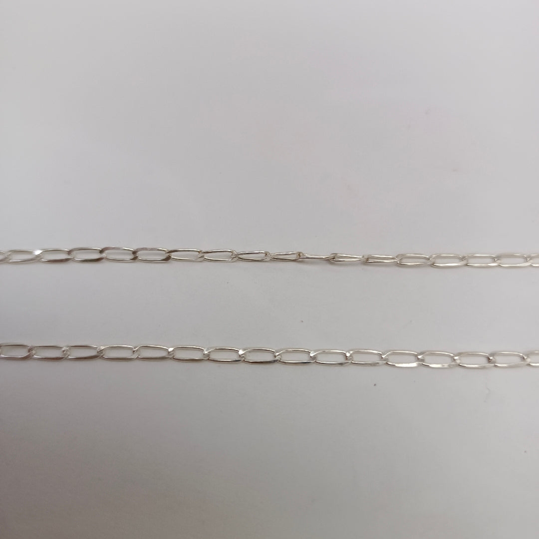 CADENA TEJIDO ESLABONES PLATA .925 60 CM 2.9 GR (NUEVO)