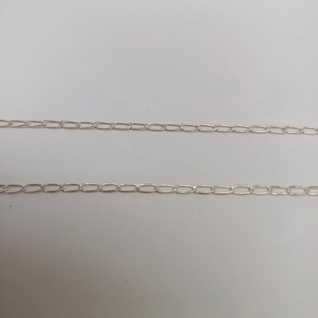CADENA TEJIDO ESLABONES PLATA .925 50 CM 2.6 GR (NUEVO)