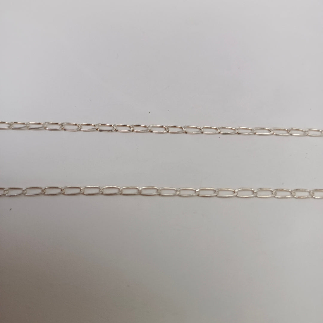 CADENA TEJIDO ESLABONES PLATA .925 50 CM 2.6 GR (NUEVO)