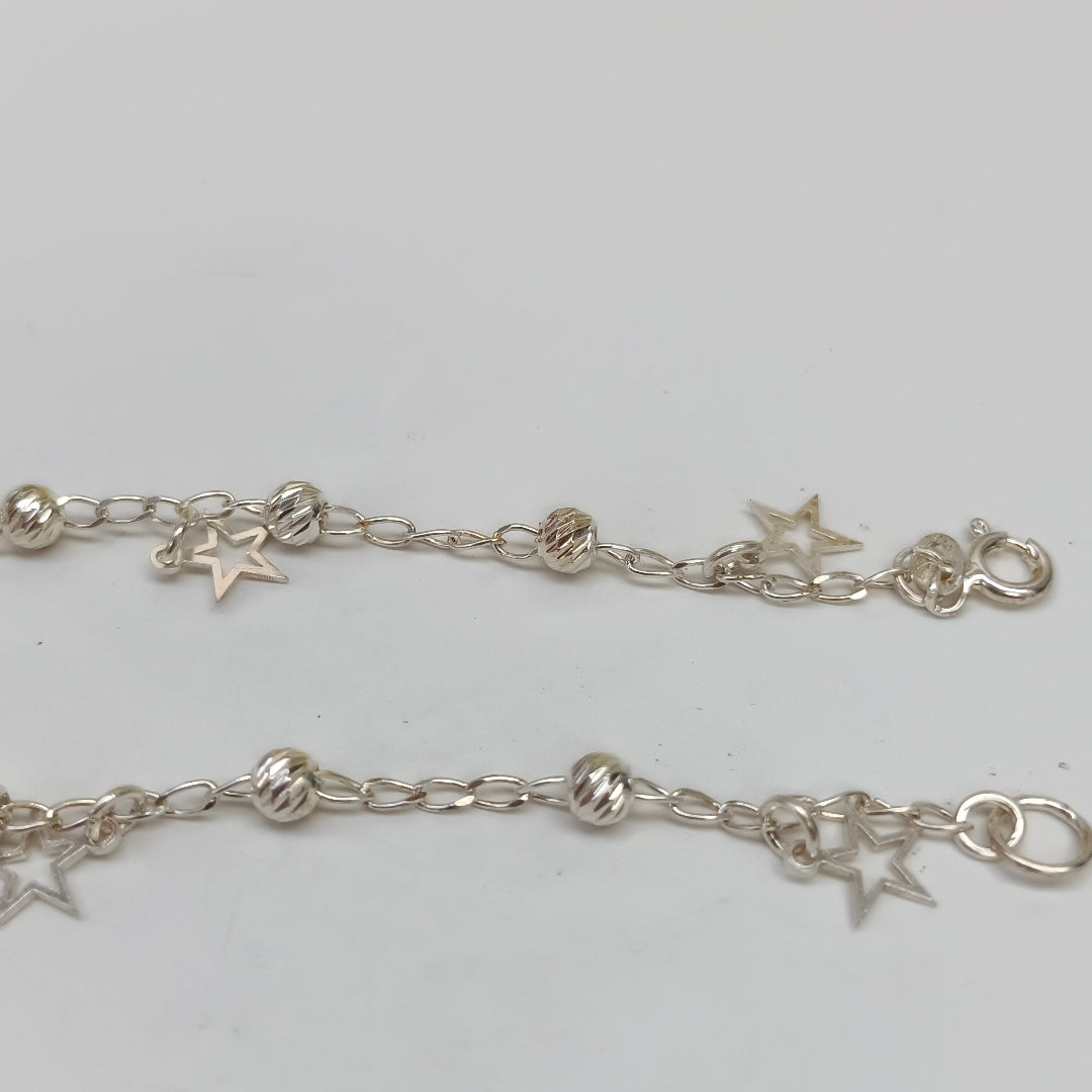 PULSERA TEJIDO ESPECIAL PLATA .925 18 CM 2.7 GR (NUEVO)