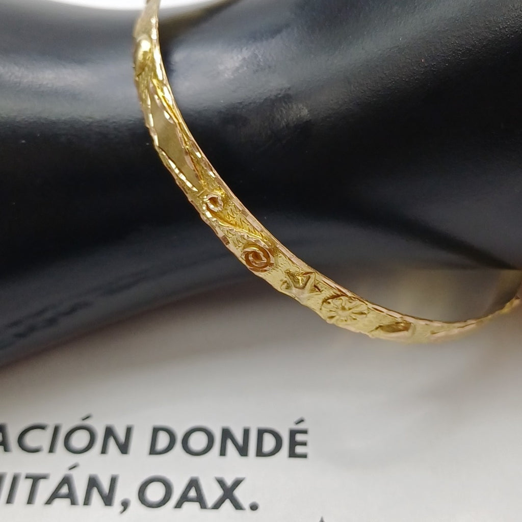 PULSERA RIGIDA ORO 10 K 7,80 GRMS (SEMINUEVO)