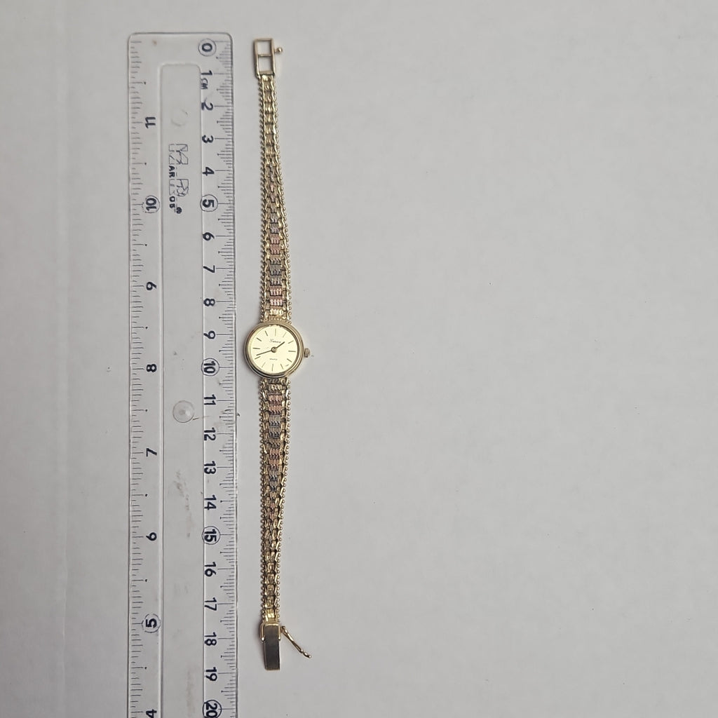 RELOJ CAJA Y PULSO ORO ORO 14 K 20.5 GRMS (SEMINUEVO)