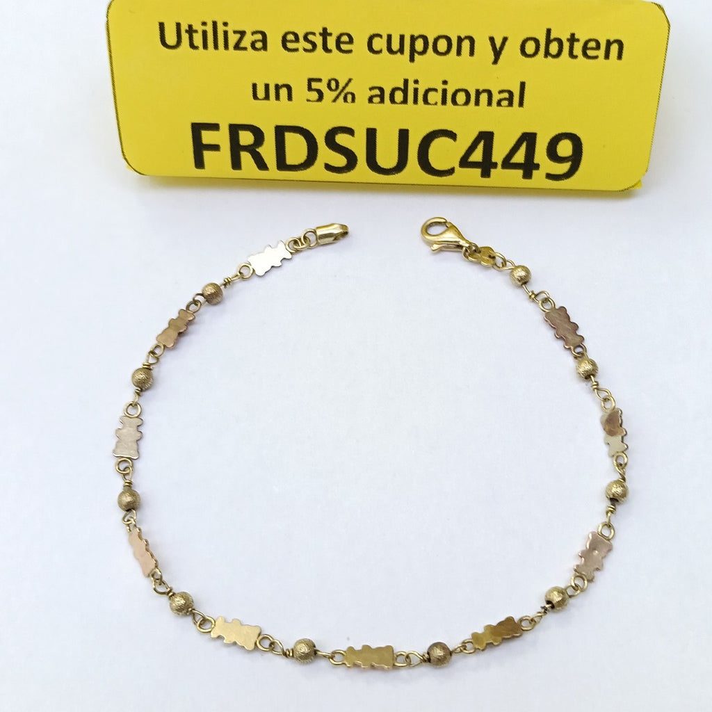 PULSERA ORO, OTROS METALES 8 K 2.9 GRMS (SEMINUEVO)