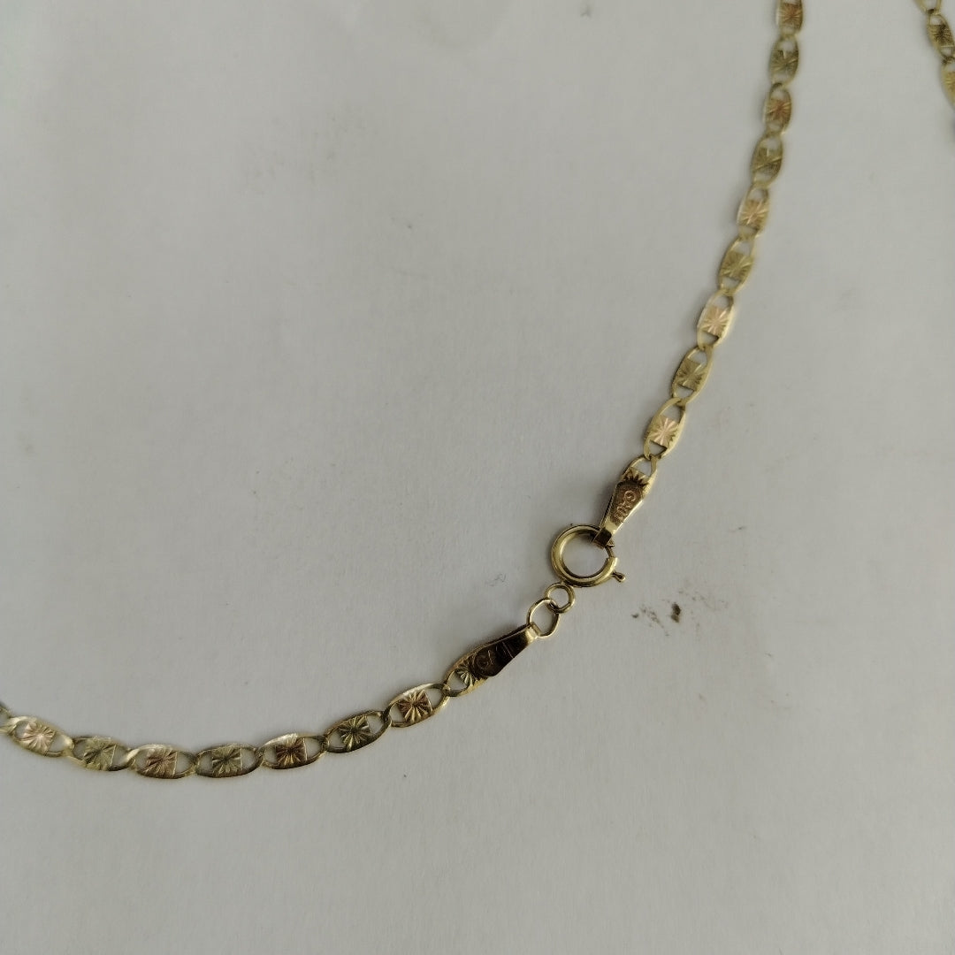 CADENA ORO,ORO COMBINADO 10 K 5,10 GRMS (SEMINUEVO)