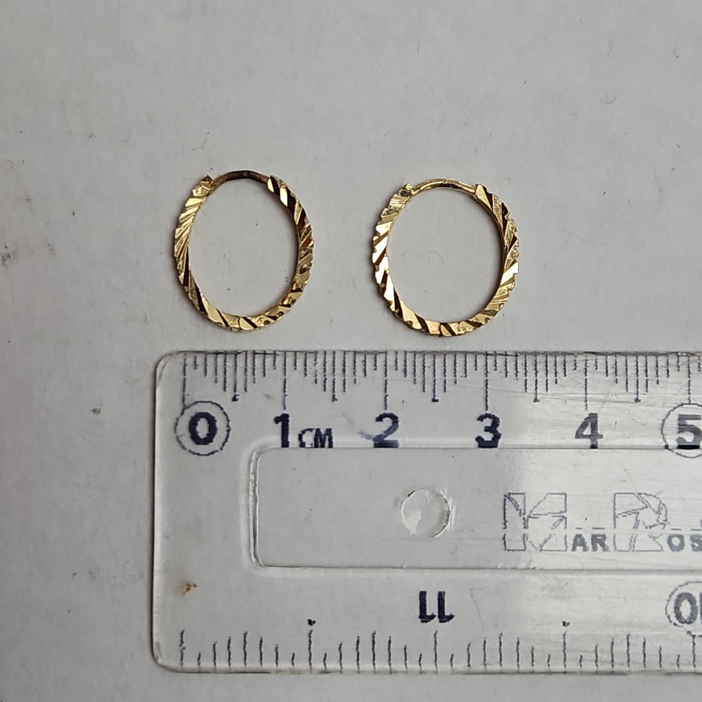 ARRACADAS PAR ORO 10 K 1.3 GRMS (SEMINUEVO)