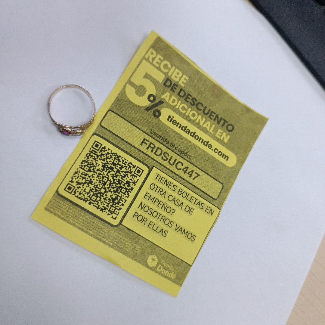 ANILLO ORO 10 K 1.1 GRMS (SEMINUEVO)