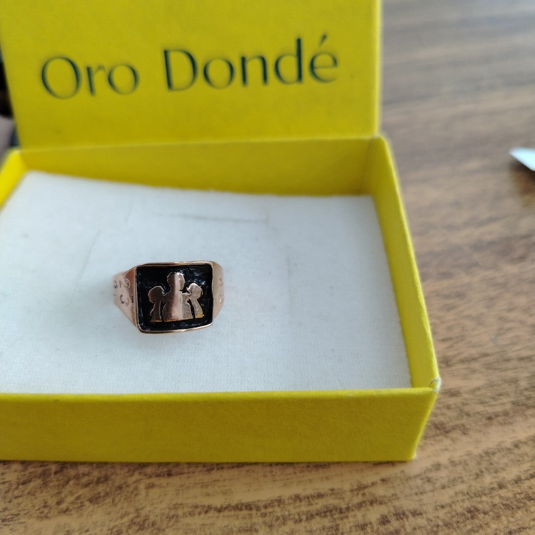 ANILLO DE GRADUACIÓN ORO 8 K 2,10 GRMS (SEMINUEVO)