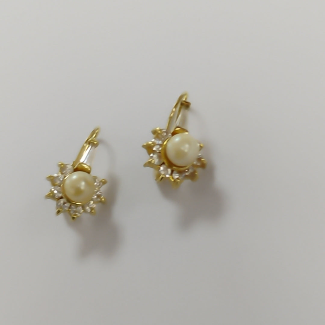 ARETES PAR ORO 14 K 4,00 GRMS (SEMINUEVO)