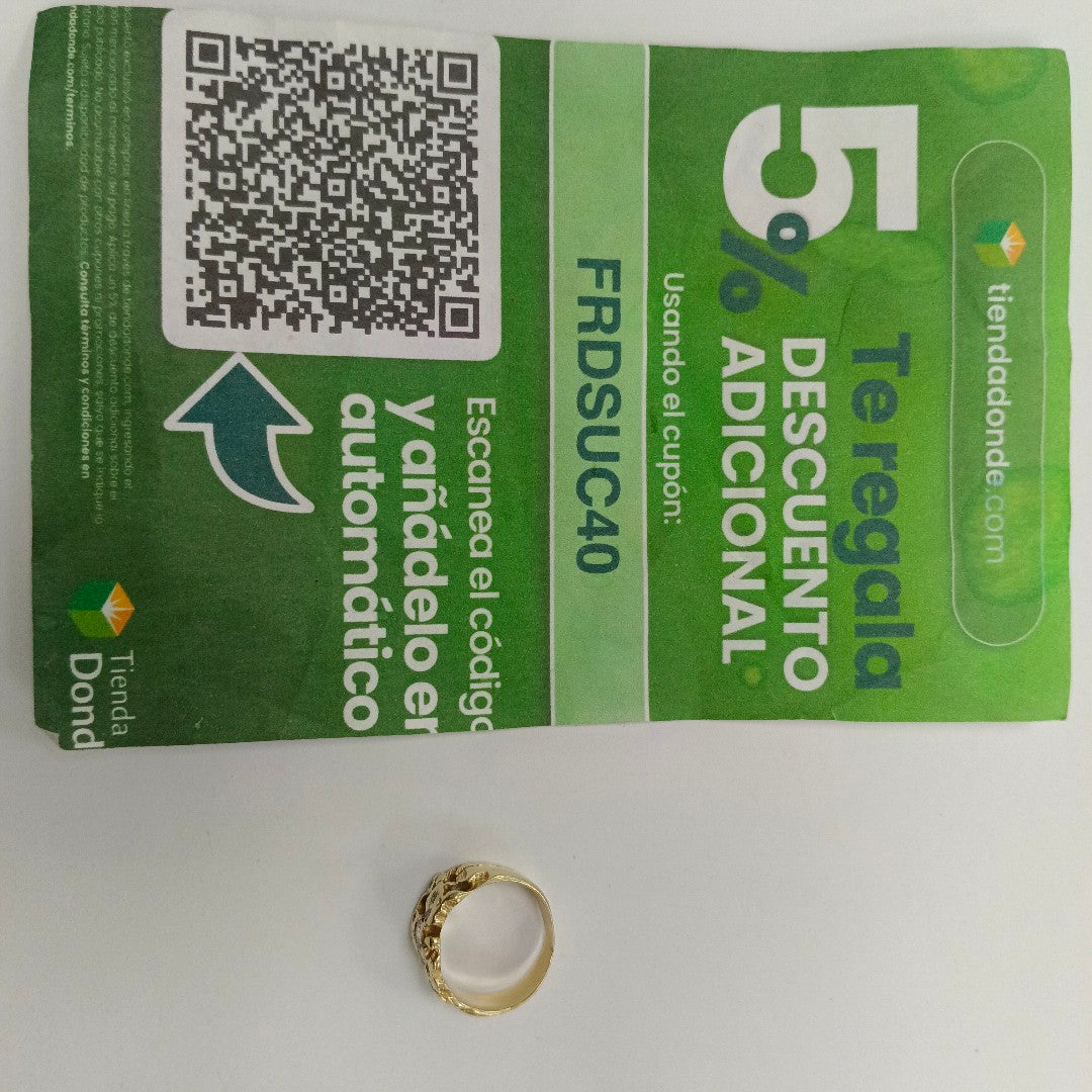 ANILLO ORO 10 K 6.4 GRMS (SEMINUEVO)