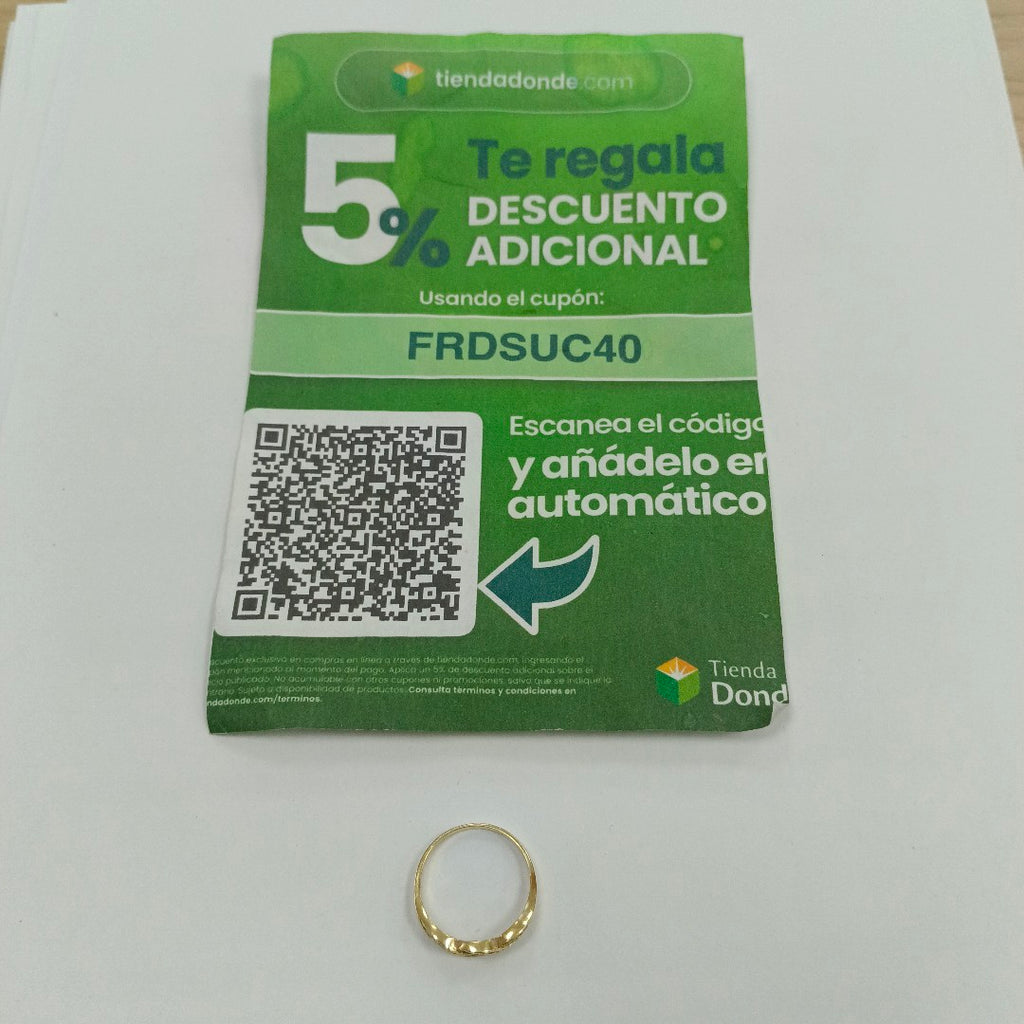 ANILLITO ORO 14 K 2.6 GRMS (SEMINUEVO)