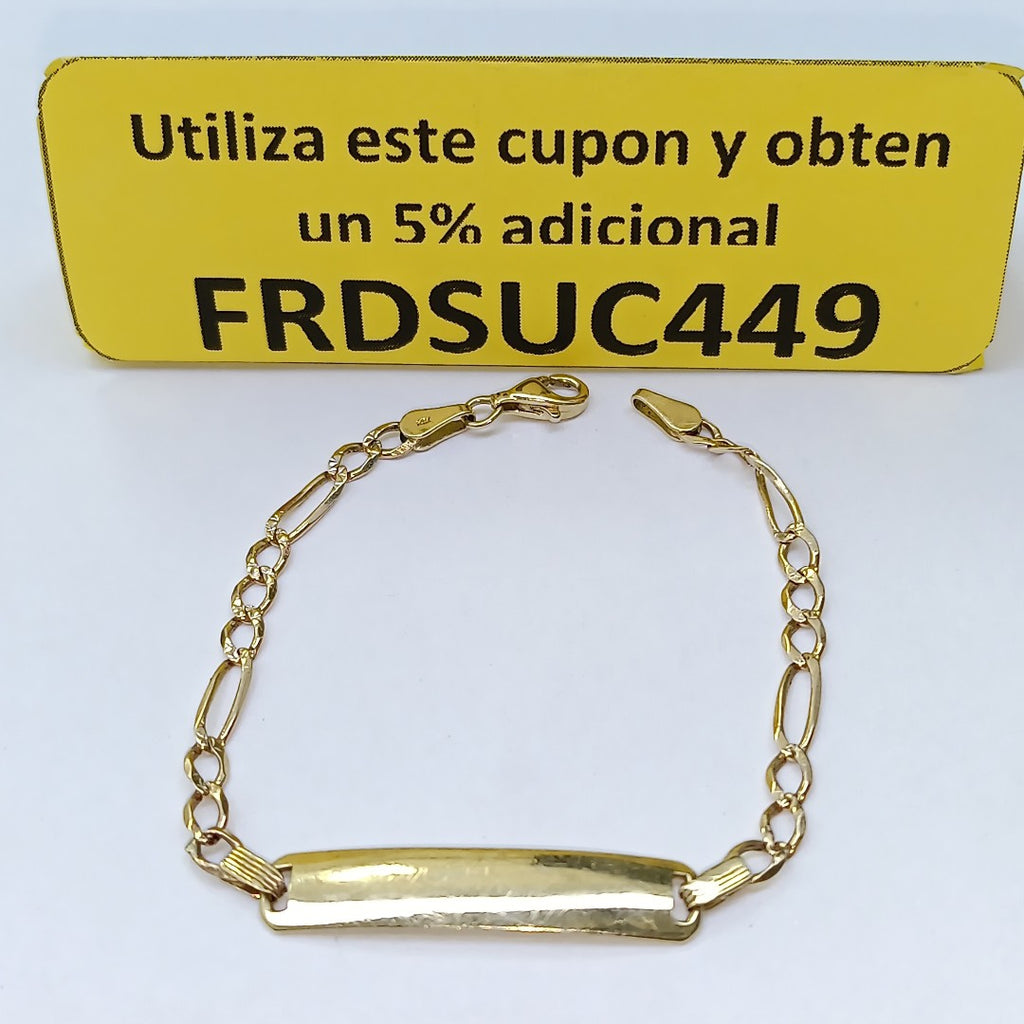 ESCLAVA ORO,RODIADO 14 K 3,20 GRMS (SEMINUEVO)