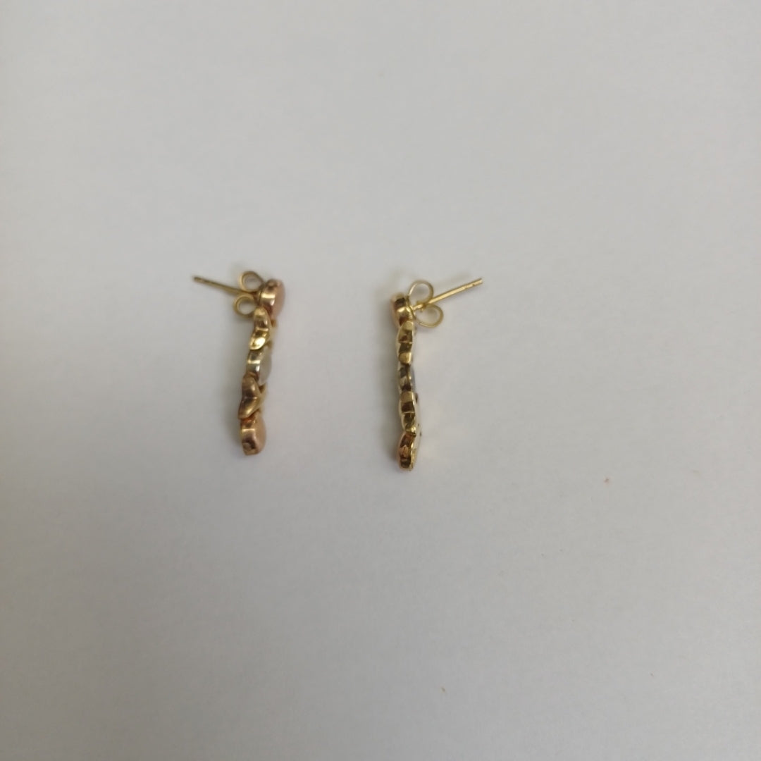 ARETES PAR ORO 14 K 2,30 GRMS (SEMINUEVO)