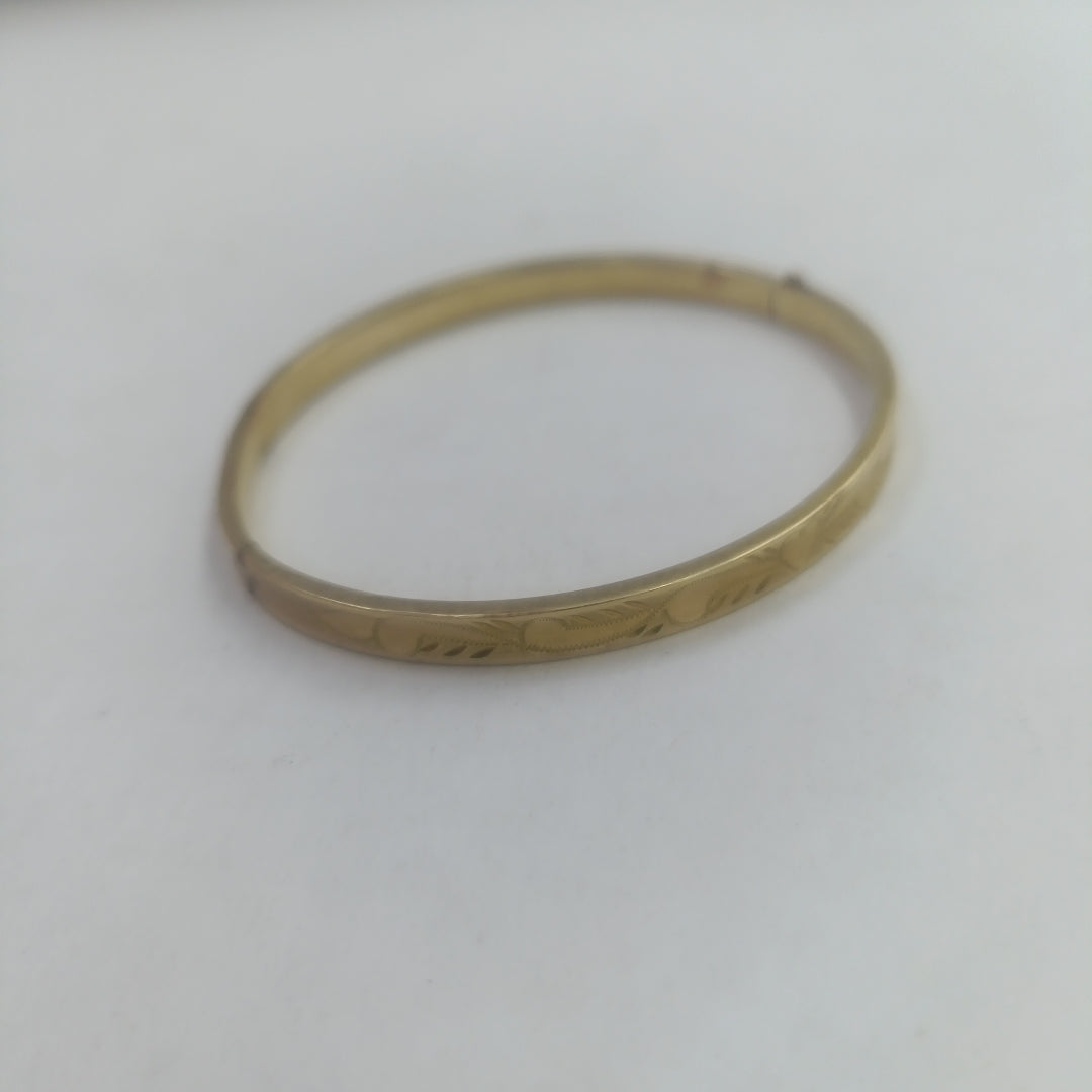 PULSERA RIGIDA ORO 14 K 5.6 GRMS (SEMINUEVO)