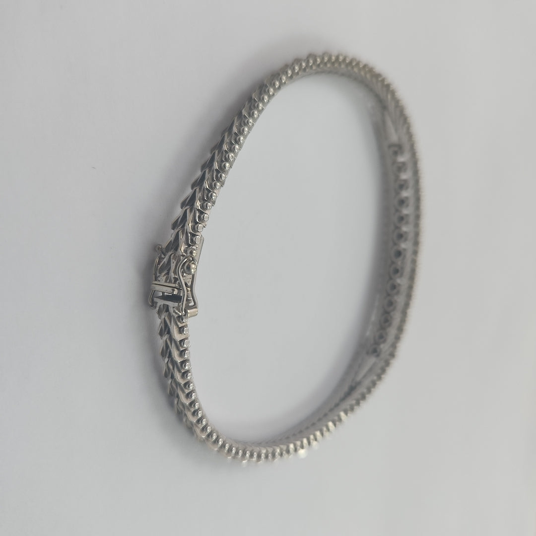 PULSERA ORO BLANCO 14 K 24,00 GRMS (SEMINUEVO)