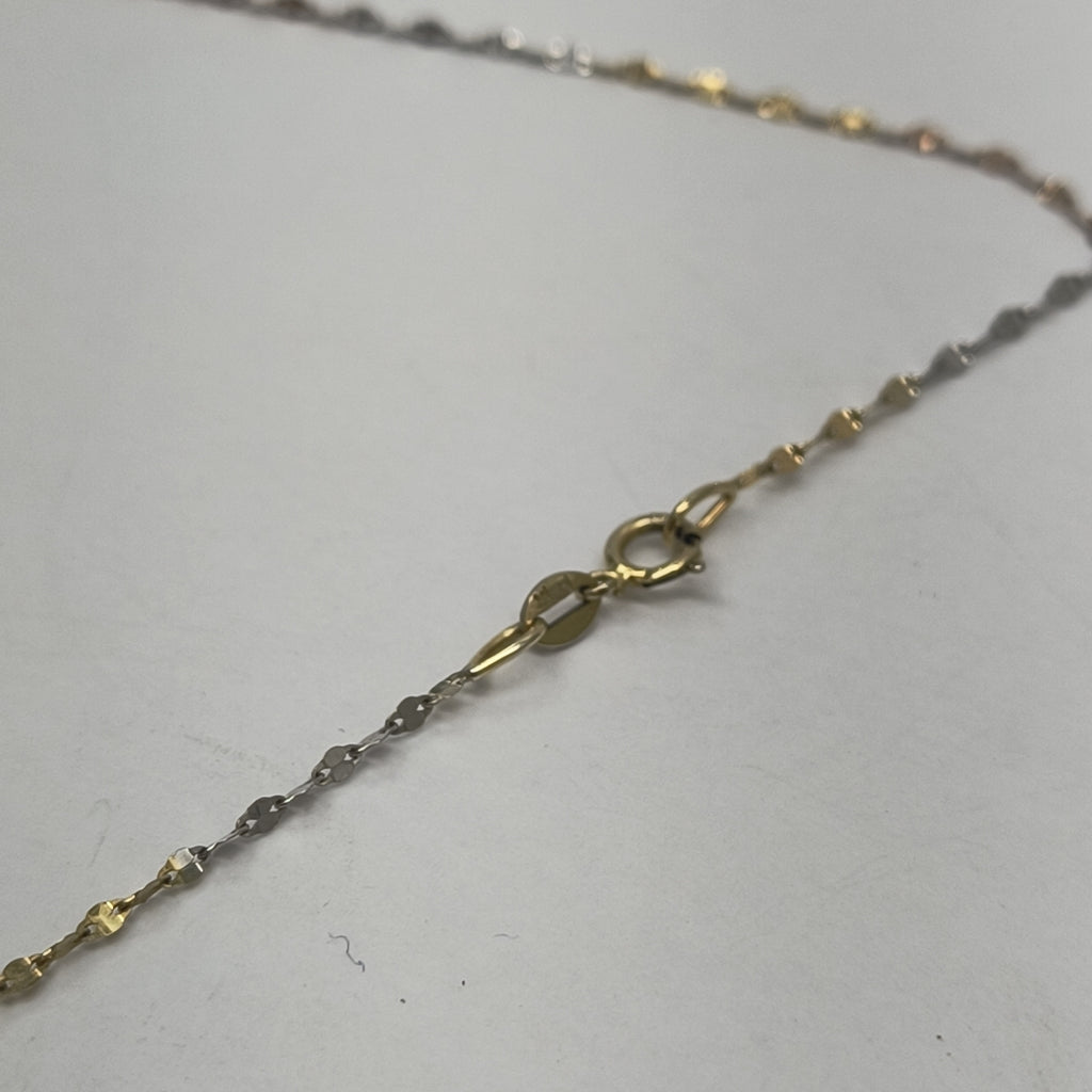 CADENA, MEDALLA RELIGIOSA ORO 10 K 1.5 GRMS (SEMINUEVO)
