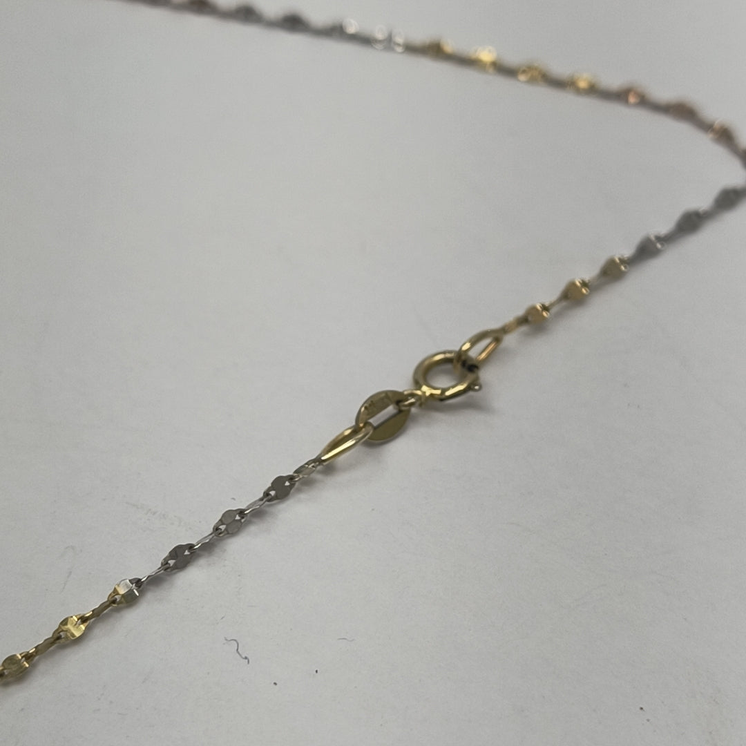 CADENA, MEDALLA RELIGIOSA ORO 10 K 1.5 GRMS (SEMINUEVO)