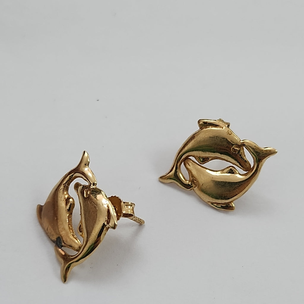 ARETES PAR ORO 14 K 1.6 GRMS (SEMINUEVO)