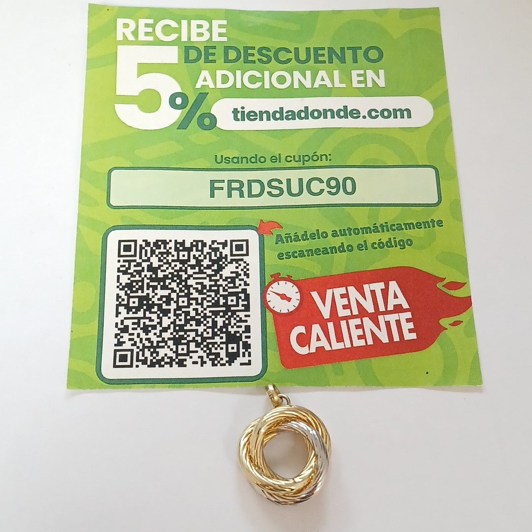 DIJE ORO,ORO BLANCO 14 K 2,40 GRMS (SEMINUEVO)