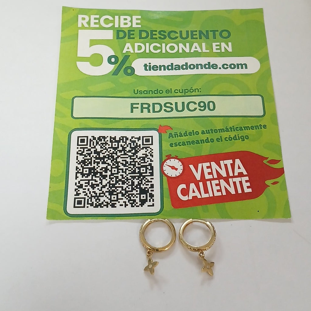 ARRACADAS PAR ORO 14 K 1,90 GRMS (SEMINUEVO)