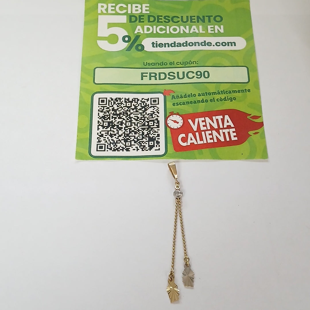 DIJE ORO,ORO BLANCO 14 K 1,30 GRMS (SEMINUEVO)