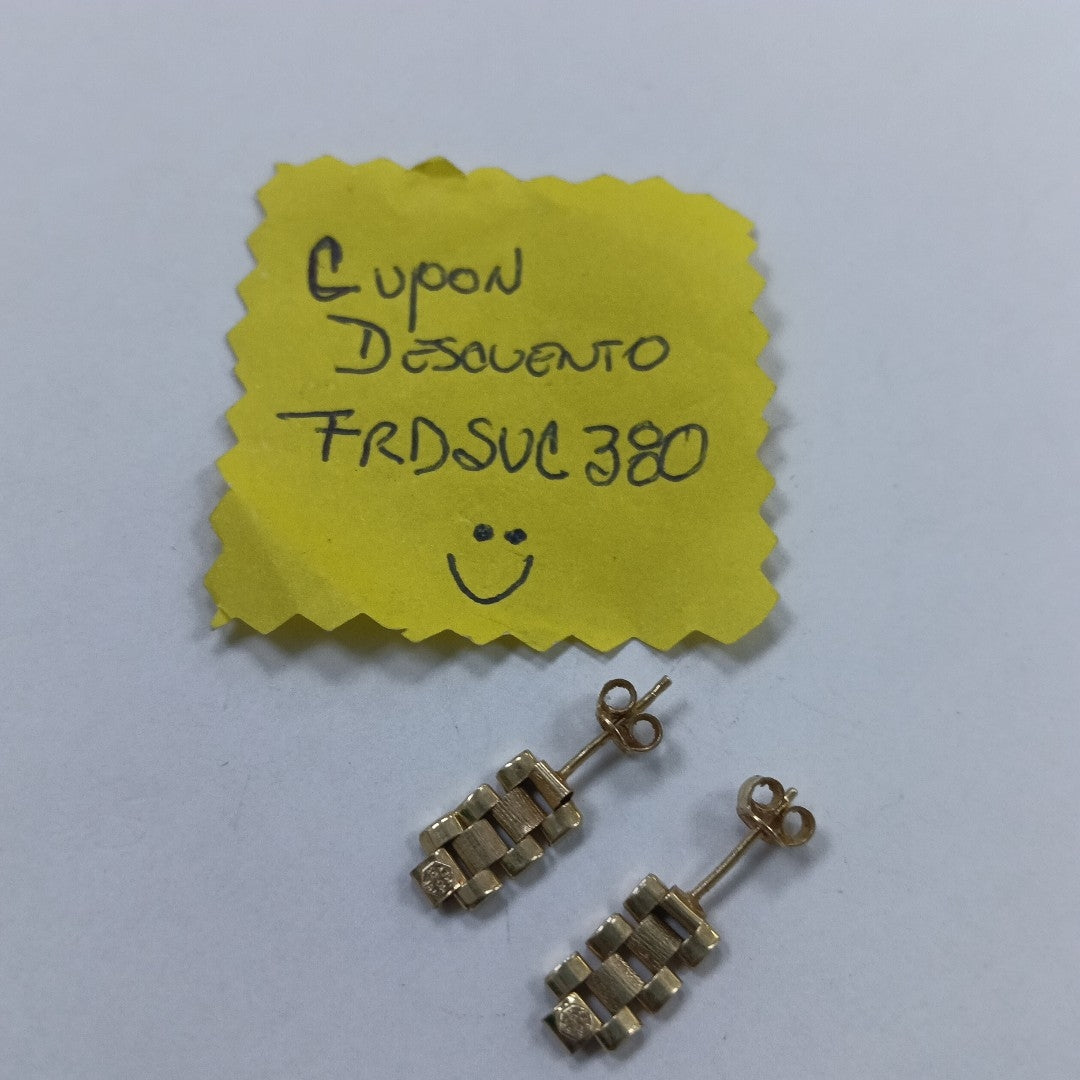 BROQUELES PAR ORO 14 K 1.5 GRMS (SEMINUEVO)