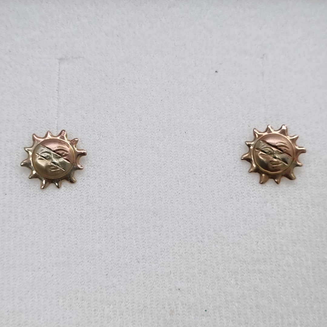 BROQUELES PAR ORO,ORO COMBINADO 10 K 0,60 GRMS (SEMINUEVO)