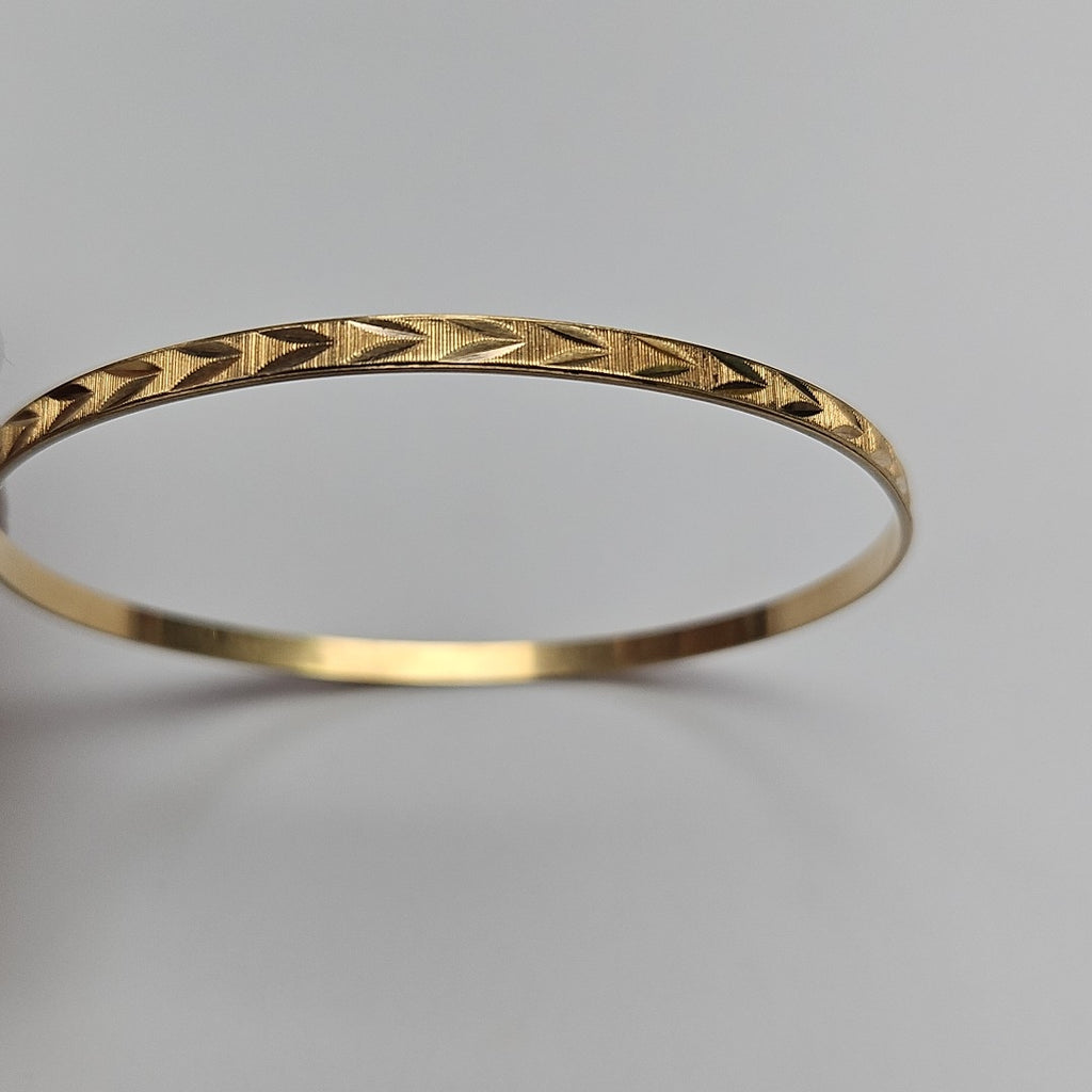 PULSERA RIGIDA ORO 14 K 6.7 GRMS (SEMINUEVO)