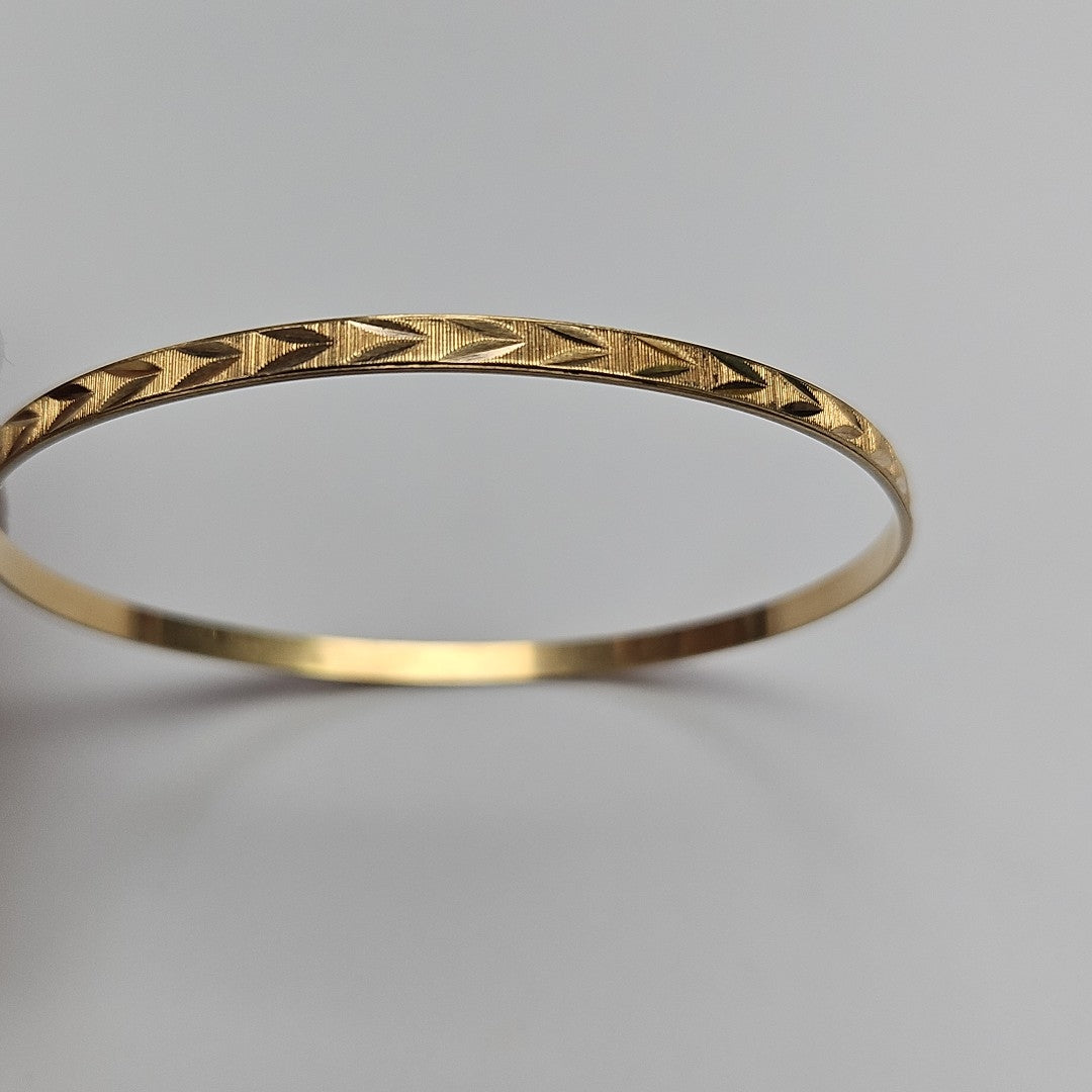 PULSERA RIGIDA ORO 14 K 6.7 GRMS (SEMINUEVO)
