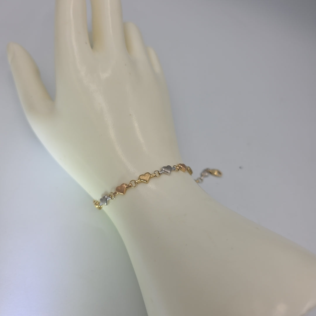 PULSERA ORO, ORO COMBINADO 14 K 3.4 GRMS (SEMINUEVO)