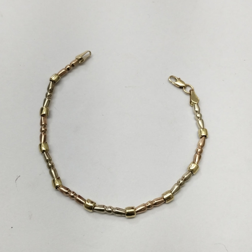 PULSERA ORO,ORO MUY BAJO,ORO COMBINADO 8 K 3,30 GRMS (SEMINUEVO)