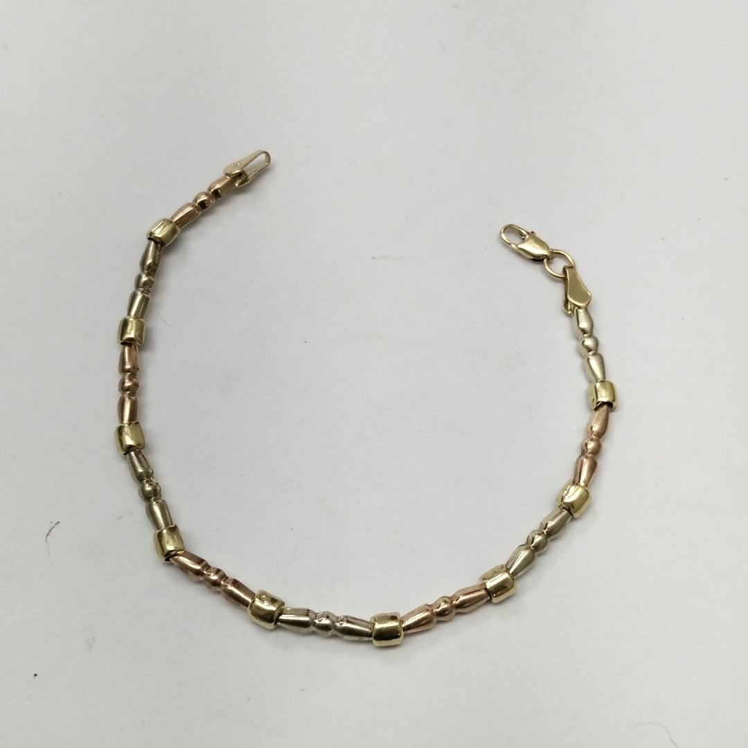 PULSERA ORO,ORO MUY BAJO,ORO COMBINADO 8 K 3,30 GRMS (SEMINUEVO)
