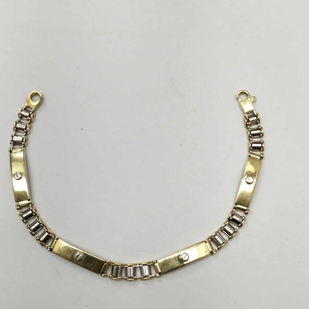 PULSERA ORO,ORO BLANCO 14 K 12,40 GRMS (SEMINUEVO)