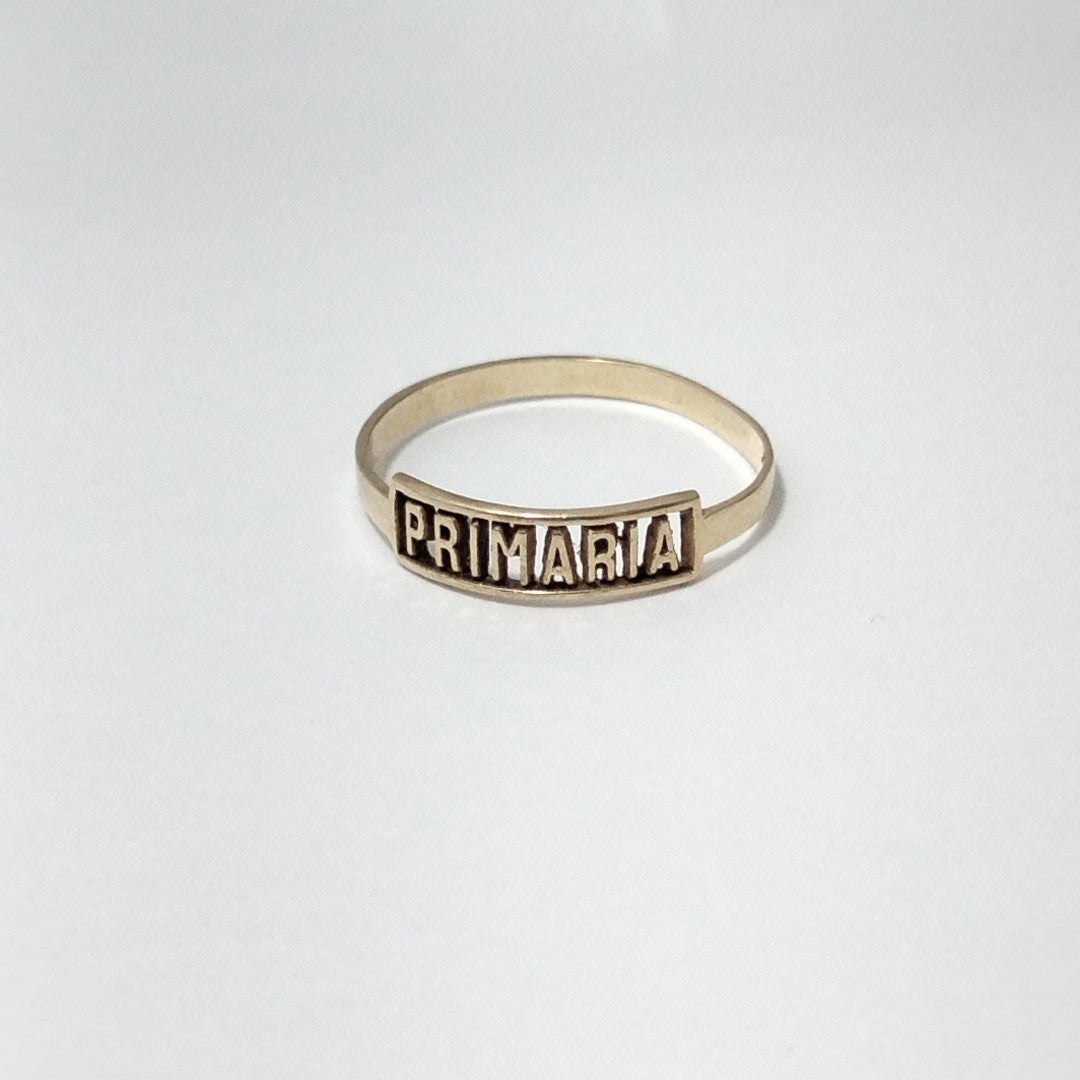 ANILLO DE GRADUACIÓN ORO 10 K 0.9 GRMS (SEMINUEVO)