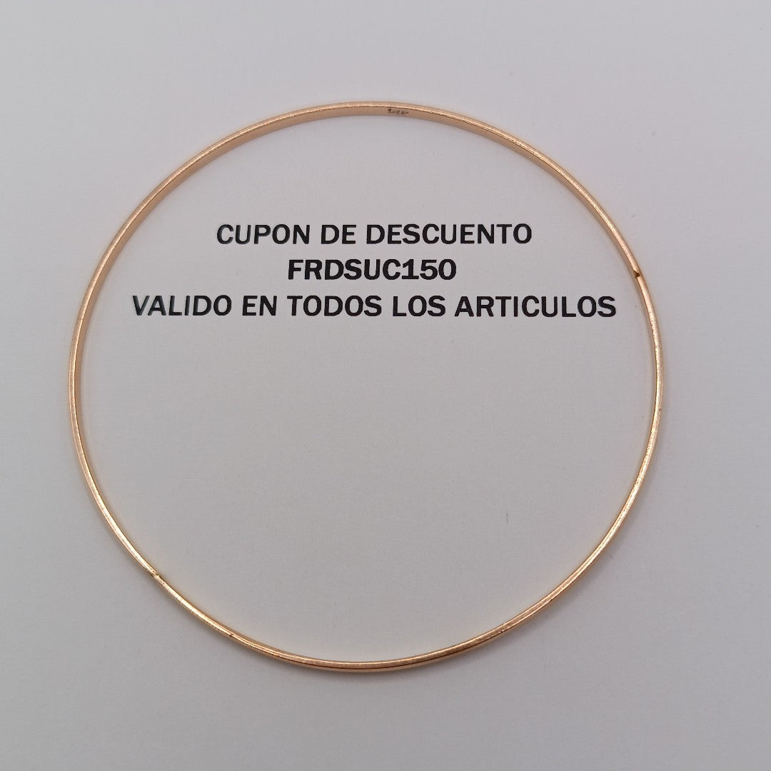 PULSERA RIGIDA ORO 14 K 5,50 GRMS (SEMINUEVO)