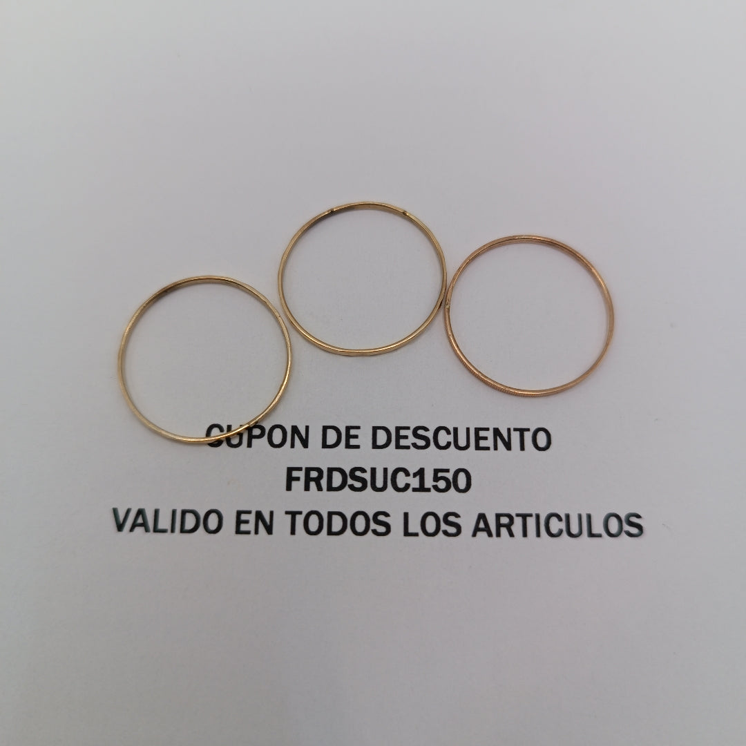 ANILLO ORO 14 K 1,20 GRMS (SEMINUEVO)