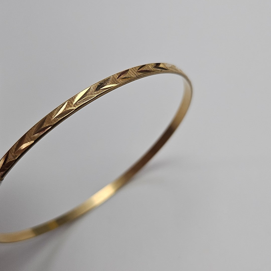 PULSERA RIGIDA ORO 14 K 6.8 GRMS (SEMINUEVO)