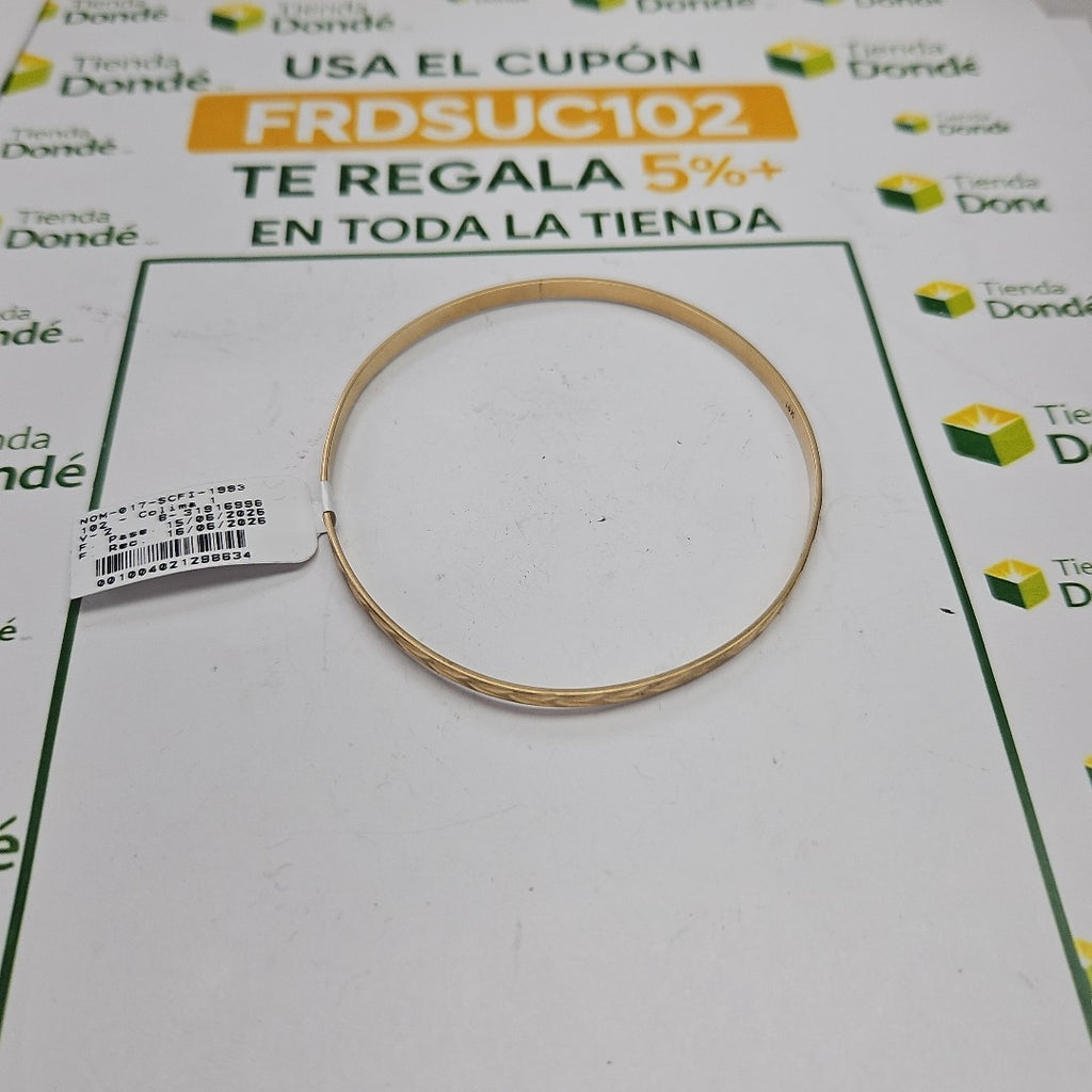 PULSERA RIGIDA ORO 14 K 7.2 GRMS (SEMINUEVO)