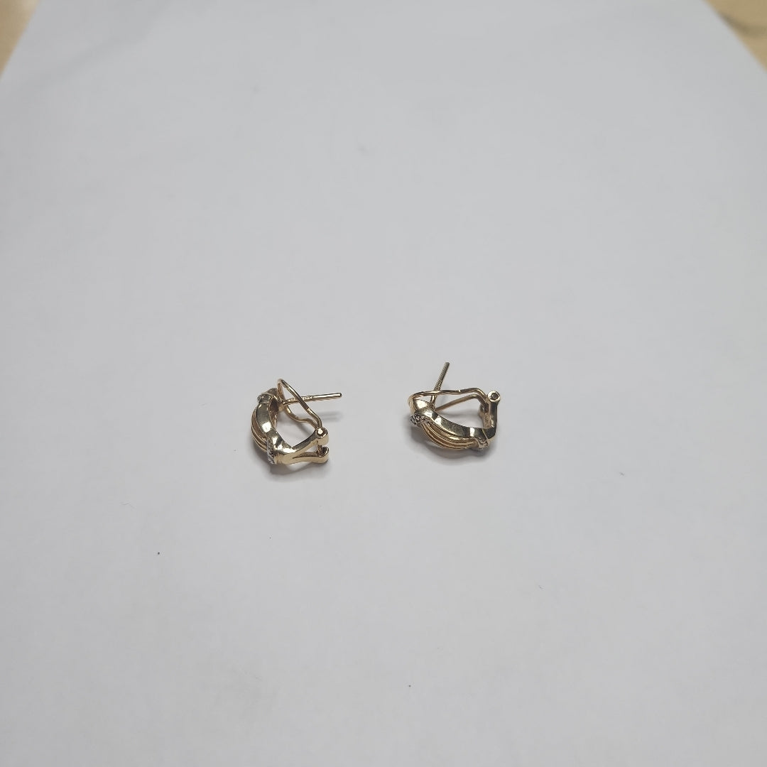ARETES PAR ORO 14 K 3.4 GRMS (SEMINUEVO)