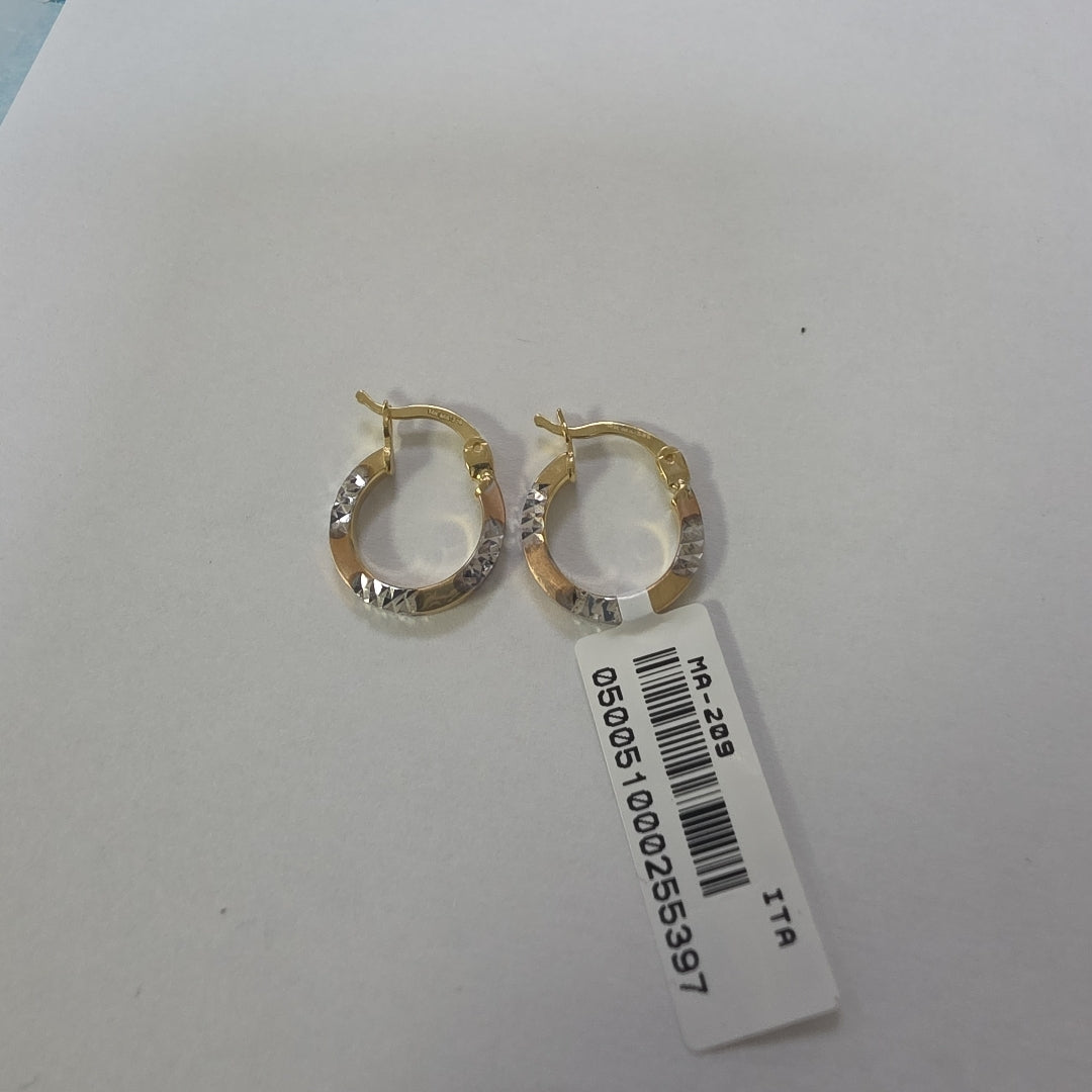 ARRACADAS ORO 14K 1.5 (NUEVO)