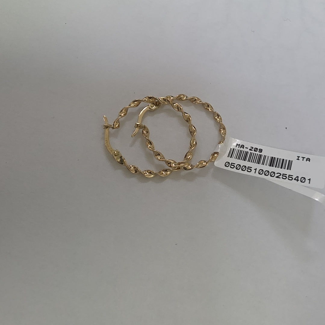 ARRACADAS ORO 14K 1.5 (NUEVO)