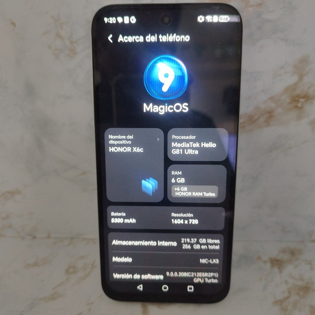 CELULAR HONOR X6C NIC-LX3 (2025) 256 GB 6 GB RAM (SEMINUEVO)