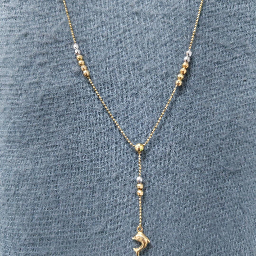 GARGANTILLA ORO COMBINADO 14 K 3,50 GRMS (SEMINUEVO)