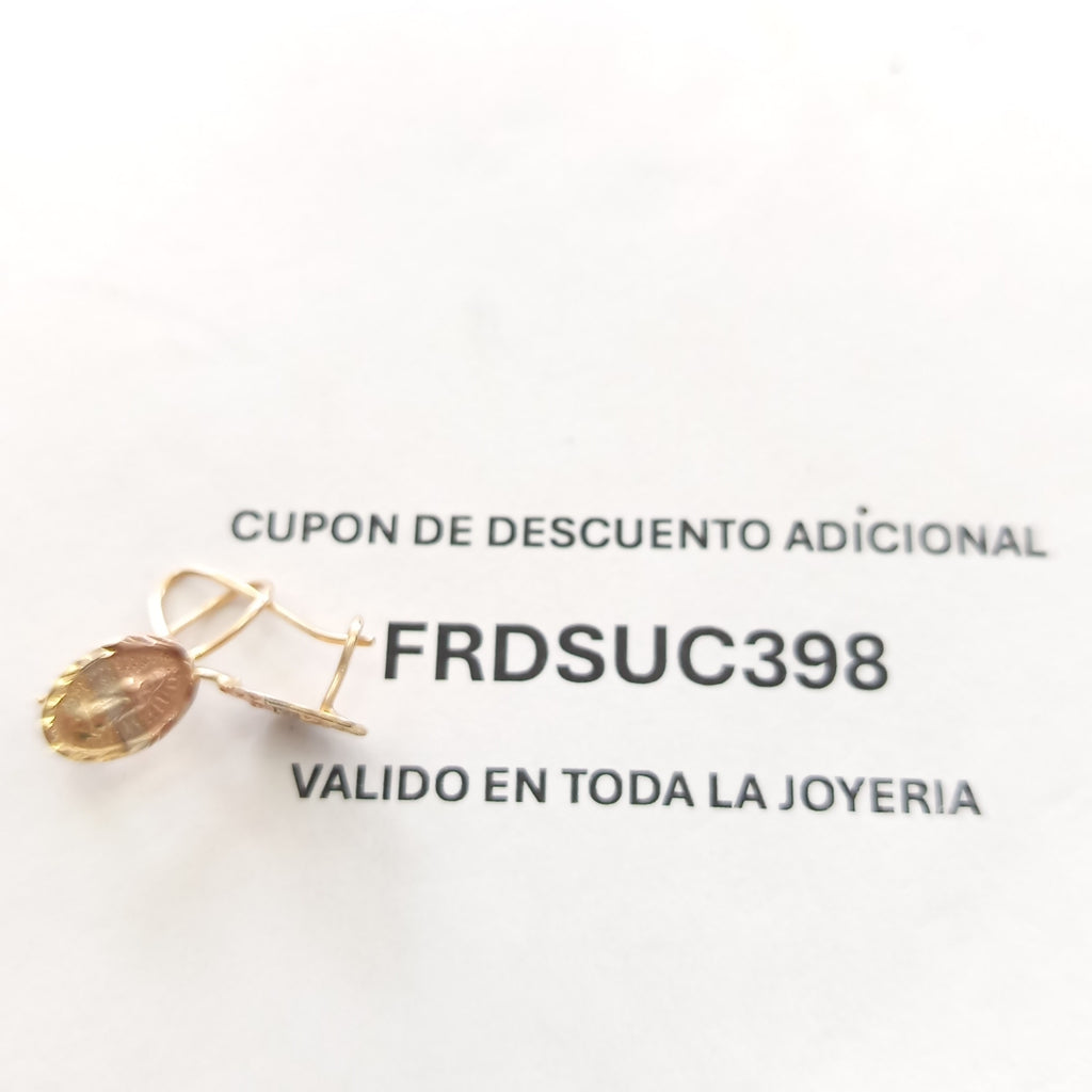 ARETES PAR ORO 10 K 1.2 GRMS (SEMINUEVO)