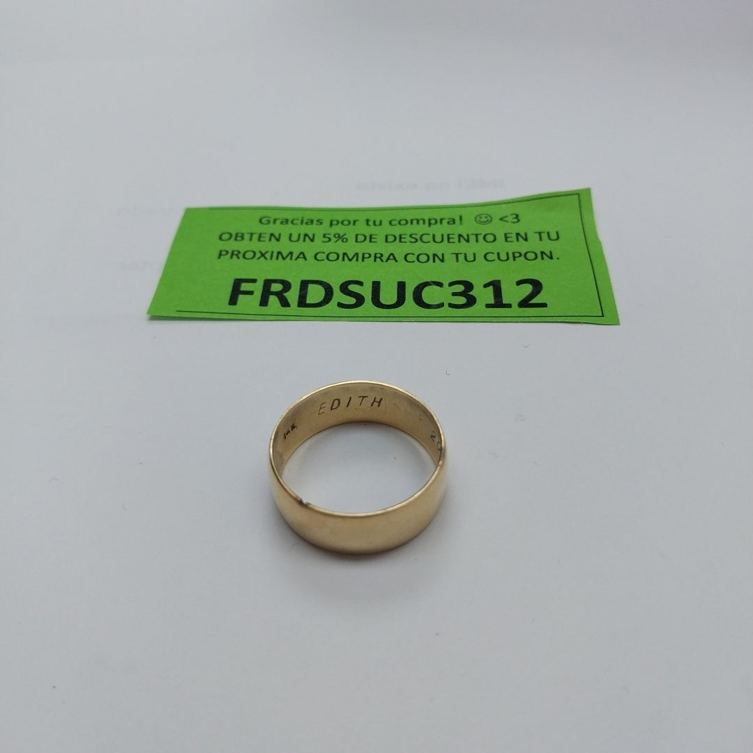 ARGOLLA ORO 14 K 4.3 GRMS (SEMINUEVO)