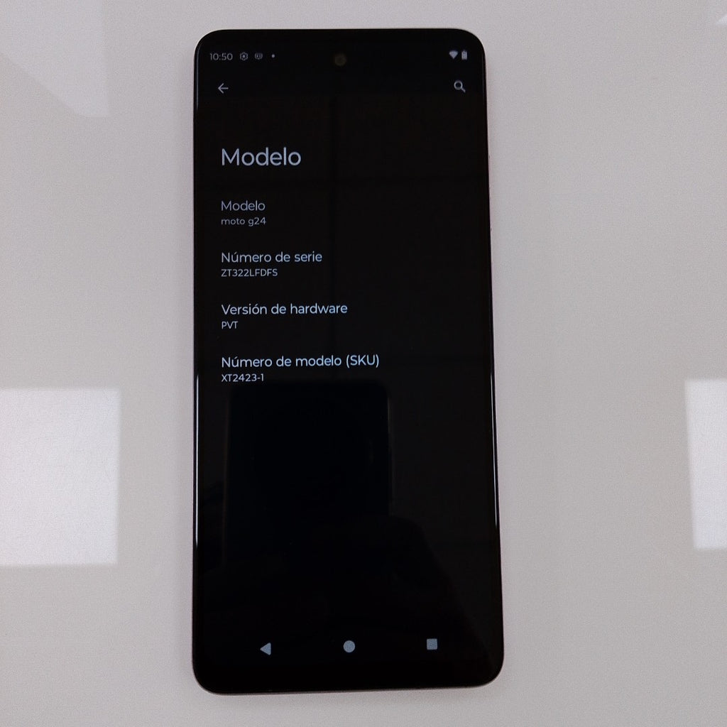 CELULAR MOTOROLA MOTO G24 XT2423-1 (2024) 256 GB 4 GB RAM (SEMINUEVO)