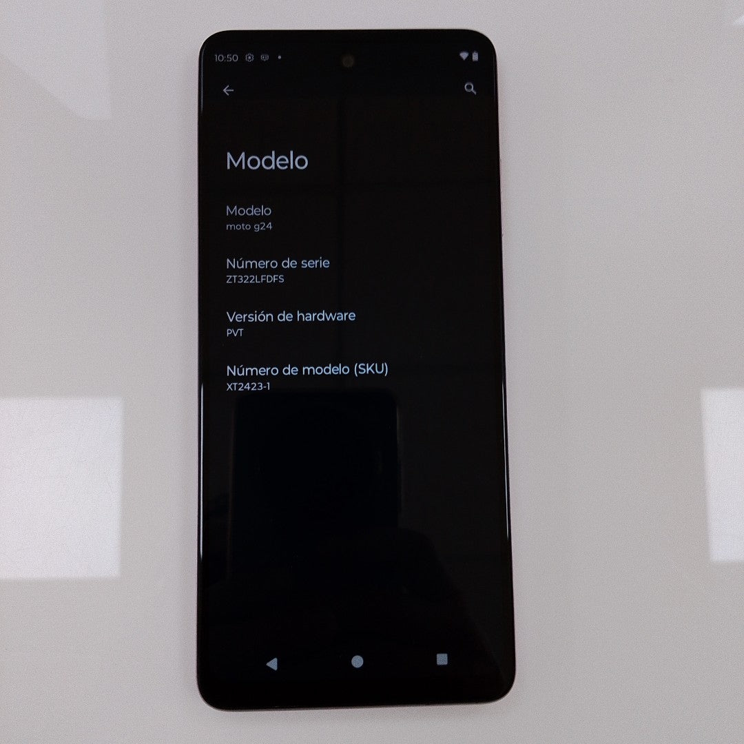 CELULAR MOTOROLA MOTO G24 XT2423-1 (2024) 256 GB 4 GB RAM (SEMINUEVO)