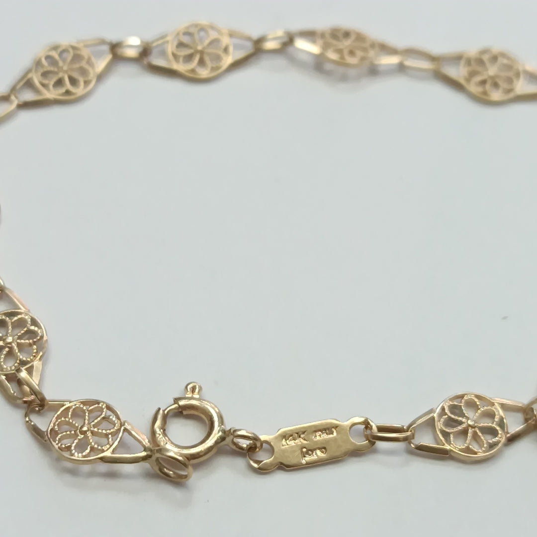 PULSERA ORO 14 K 3.3 GRMS (SEMINUEVO)