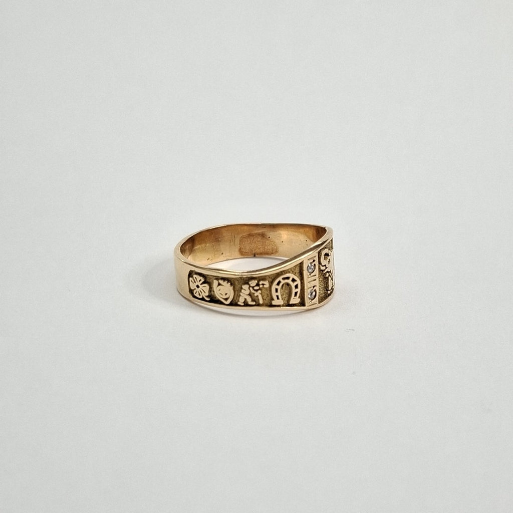 ANILLO ORO 14 K 4.5 GRMS (SEMINUEVO)